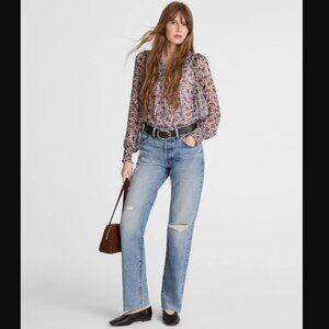 Madewell 24P The Petite Dean Easy Straight Jean